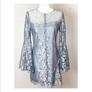 White House Black Market Silver Dress